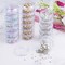 6 Sets 6 Layer Stackable Plastic Containers, 10G/10ML Clear Cosmetic Storage Box Round Organizer Jars for Beads, Buttons, Small Jewelry Findings